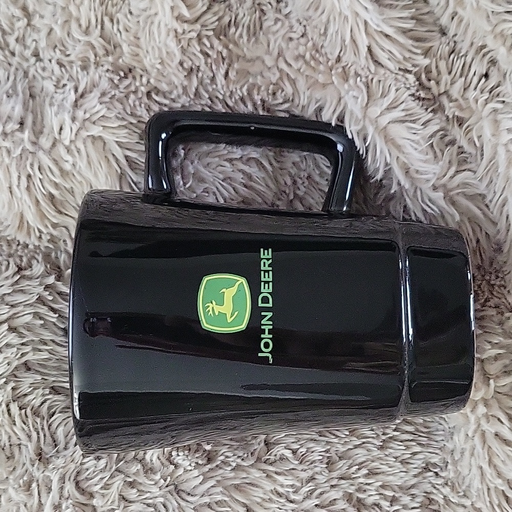 John Deere Black Coffee Mug with Green Logo💚